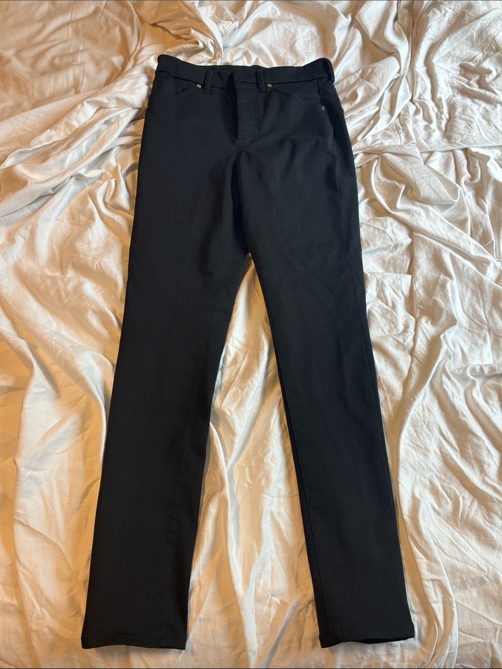 Express Black Straight-Leg Trousers